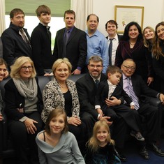 2016 (The Pentagon): the family after John Conger's swearing-in ceremony.