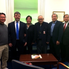 2016 (The Pentagon): Eric Nishizawa, John Conger, Kristine, Warren, Denny and David Iwata.