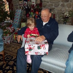 2011 (Potomac, MD): Warren and Emme at Christmas.