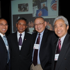 2010 (Washington, DC): David, Tony Taguba, Warren and Celso Mataac NJAMF luncheon honoring Justice Stevens.