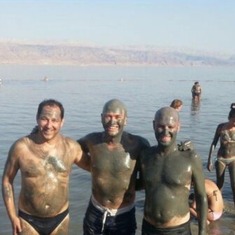 Wayne spending quality time with Israel Team. @ Biankini- Dead sea beach