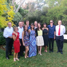 Wayne's AUS family at "Wake" after Sydney Memorial Service 30.3.15