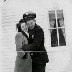 Wayne and Mary in 1945