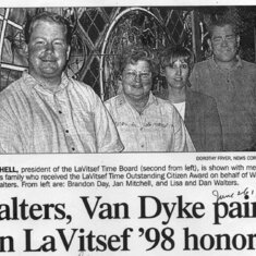 LaVitsef honors in 1998