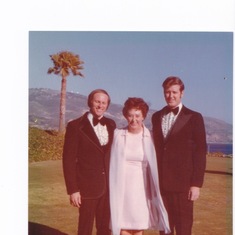 Wayne at Ron's wedding in 1974 at Palos Verdes, CA.