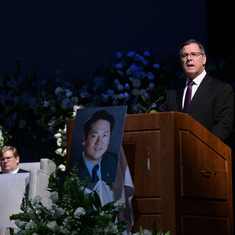 ​Scott Mordell at Wei's Memorial Service