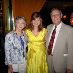 The night before granddaughter Evelyn’s college graduation in 2010
