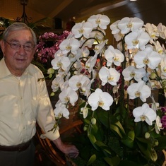Weldon and a white Orchid