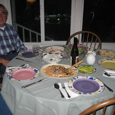 Dinner at Weldon's house, 2007
