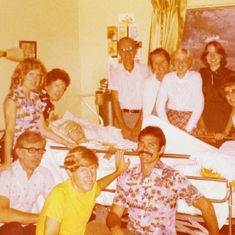 Wellesley's family visiting his mother during her last hospitalization
