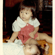 Linda and Michael as infants