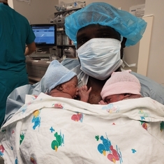 Wendell your neice n nephew Cadence and Lyric Washington 
Just born May 9 2020

