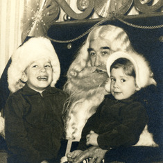 With Kathy and Santa