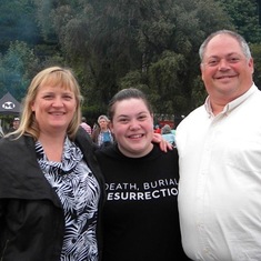 Mom, Dad, and I at my Baptism