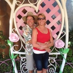 at disneyland with Tim and Amy