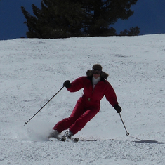 probably the best skiing action shot of wendy. nice form.