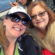 Joy & Wendy on the light rail