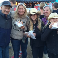 Armstrong IPE  Fair 2015  Eating "Horse Blankets" with Shannon, Taylor and Isabella Granger nee Kuettel