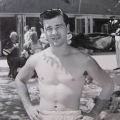 Wesley in the summer of ’52 at the beach.