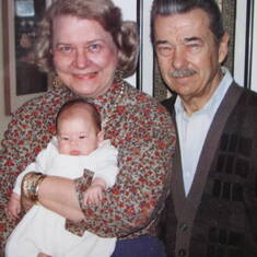 Wesley and Ellen in 1991 with Marissa, 2 months old.