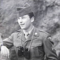 Wesley stationed in Japan in 1946 in his Army Air Corps uniform