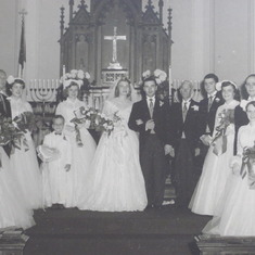 Wesley and Ellen on their Wedding day on September 12, 1952, in Frederick, Maryland.