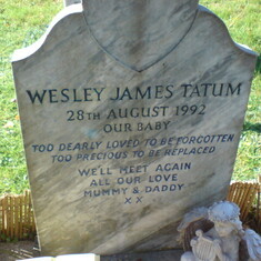 Beloved Wesley's resting place