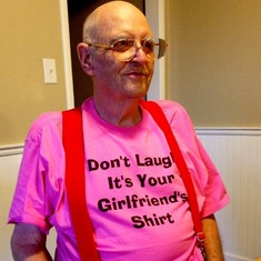 Dad in Pink Shirt