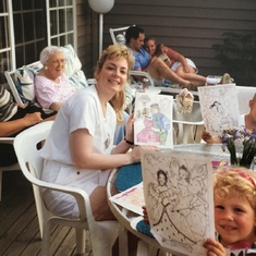 These girls loved to color! 