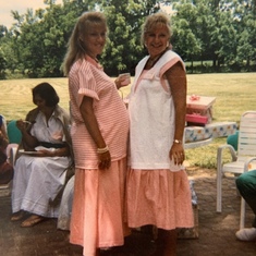 Whitney and I in the tummy at baby shower