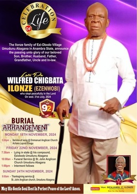 Wilfred Chigbata Ilonze