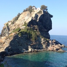 Will overlooking a peaceful Greek Isle. Thank you Dan & Karen.