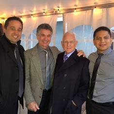 John Seoane Jr, John Seoane Sr, Uncle Willie & Erick Carpano at a family wedding