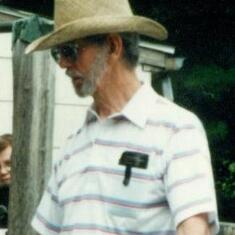 Dad in straw hat
