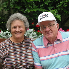 June, 2005, celebrating 50th wedding anniversary in Williamsburg, VA