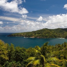 Breezy Bluff's view in Dominica, Brett & Shannon's happy place:)