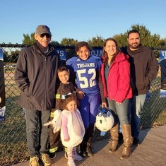 Fall 2019 watching his oldest grand daughter play football