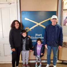 Fort Richardson trip with the grand kids Winter 2021. So thankful for this last trip with him!