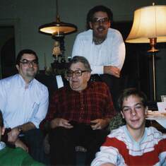 Left: Richard Hamilton (Brother), Floyd Hamilton (Father), Justin Hamilton (Son); Back: Bill