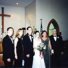 Justin and Amy Hamilton's Wedding - Jason, Carrie, Justin, Amy, Tricia, Bill