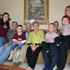Family photo @ home in Mayville