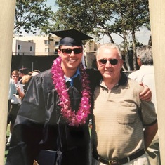 Joe & Grandad at SDSU Graduation