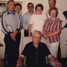 With Reta's Dad Jack, Bob & Norma and Don & Fran