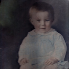 Bill Holst baby picture, one year old 1929