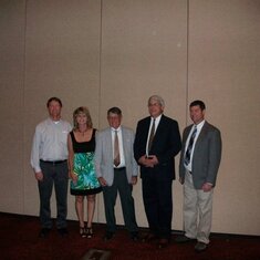 Thad, Cheryl, Dad, Clay and Brock at Wounded Warriors fund raiser in 2009.
