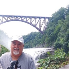 Dad in his favorite spot at Letchworth 