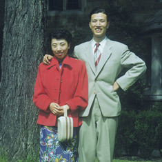 Bill & Angela in 1949 at Michigan
