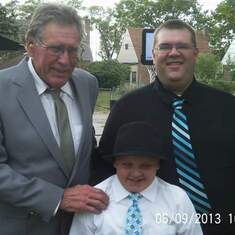 Bill with his son and his grandson.