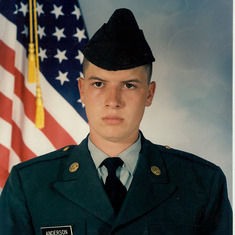 Willy the day he went to Basic Training