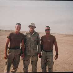 Willy, Al and Brian  met up in Iraq